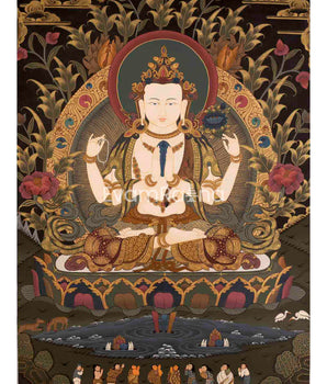 Avalokitesvhara Chengrezig Thangka