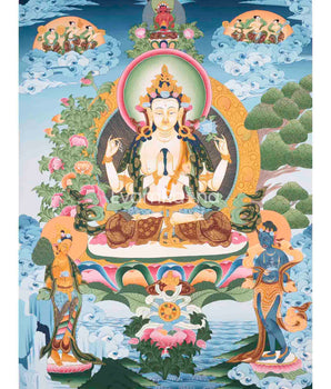 Avalokitesvara Chenresig Thangka 