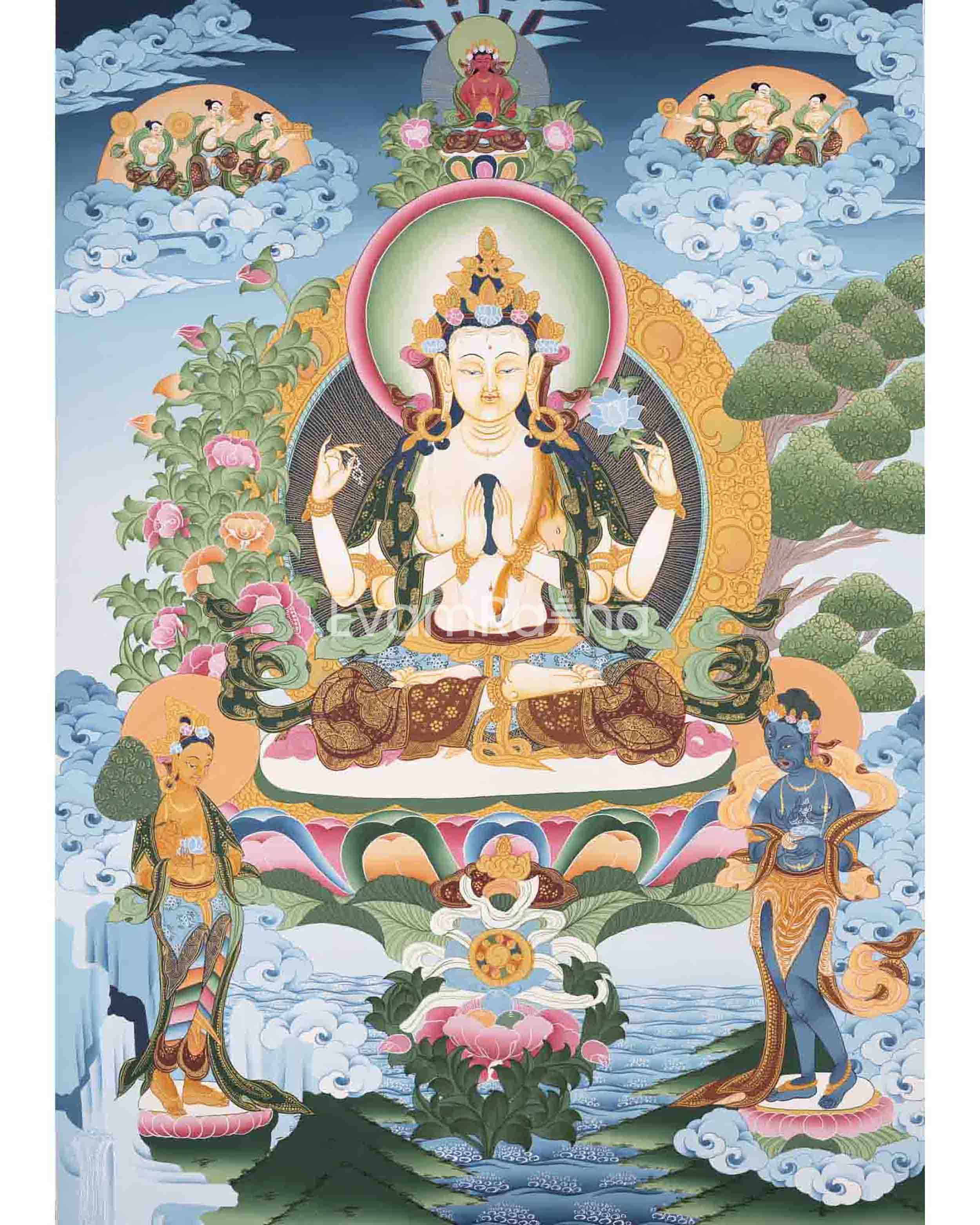 Avalokitesvara Chenresig Thangka
