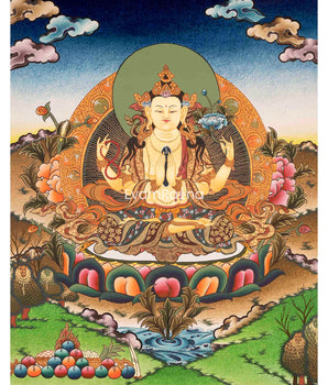 Avalokitesvara Chenresig Thangka