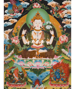 Avalokitesvara Chenresig Thangka