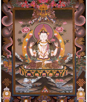 Avalokitesvara Chenrrsig Thangka