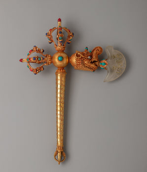 Gold-Plated Buddhist Kartika Axe