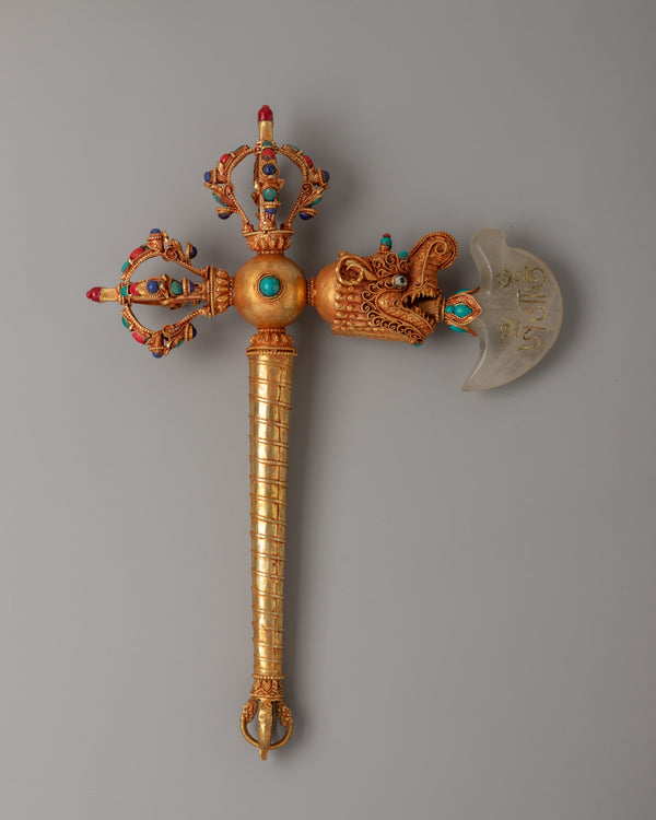 Gold-Plated Buddhist Kartika Axe