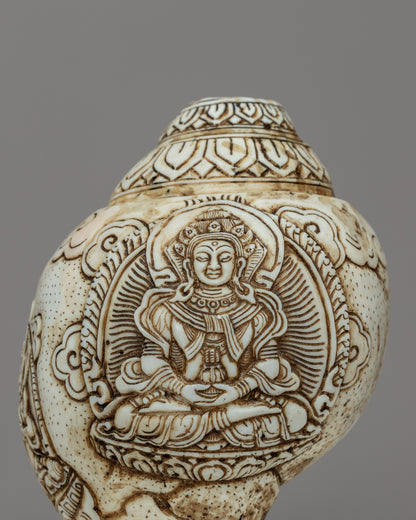 White Tara Sankha | Sacred Conch of Compassion & Healing