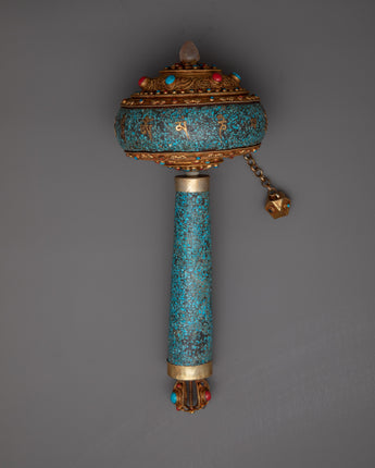 Turquoise Prayer Wheel