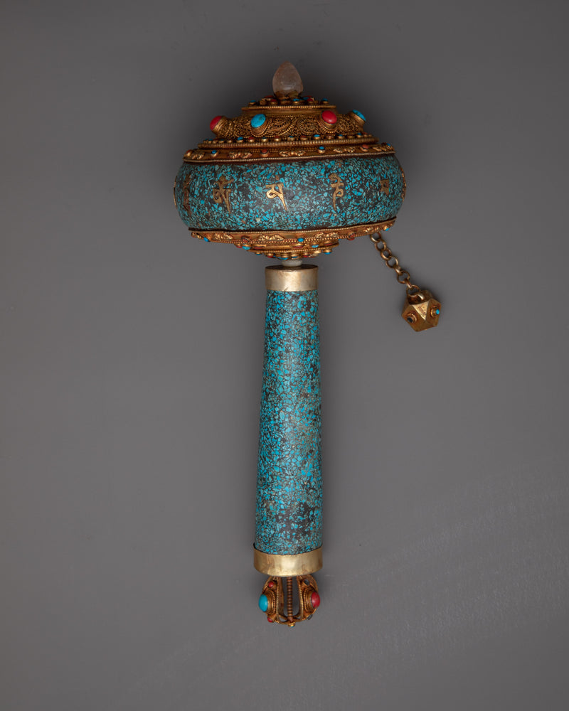 Turquoise Prayer Wheel