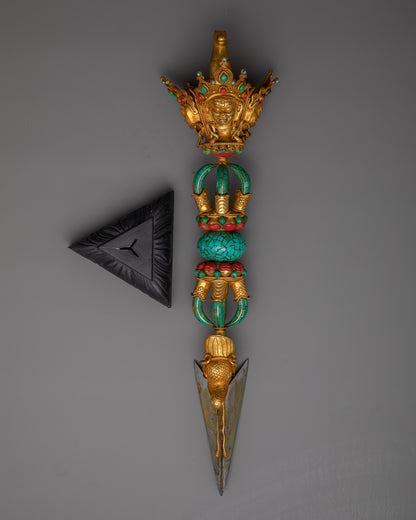 Ceremonial Phurba Dagger | Ceremonial Artifact of Buddhist Lore