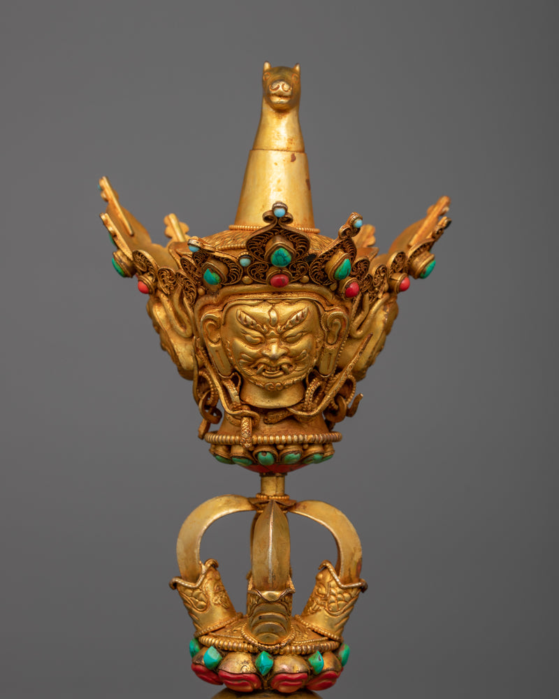 Tibetan Dagger Phurba | Handmade Copper Artistry
