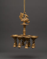 Brass Dalucha Hanging Oil Lamp