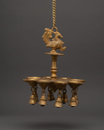 Brass Dalucha Hanging Oil Lamp