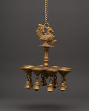 Brass Dalucha Hanging Oil Lamp