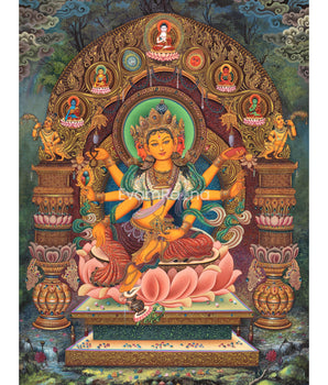 Embrace the Graceful Bashundhara Canvas Print to Elevate Your Home Decor