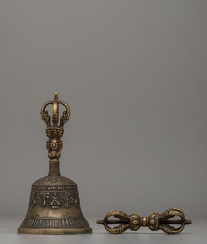 Buddhist Religious Bell and Vajra 