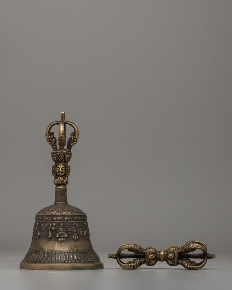 Buddhist Religious Bell and Vajra 