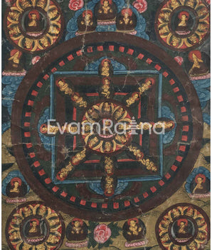 Beautiful Brocade Mandala Thangka