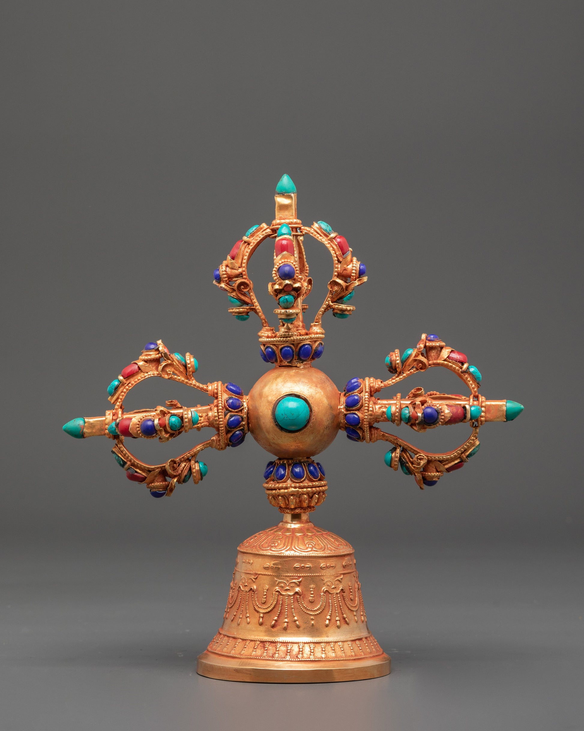Gold Plated Bell for Ritual Ceremonies