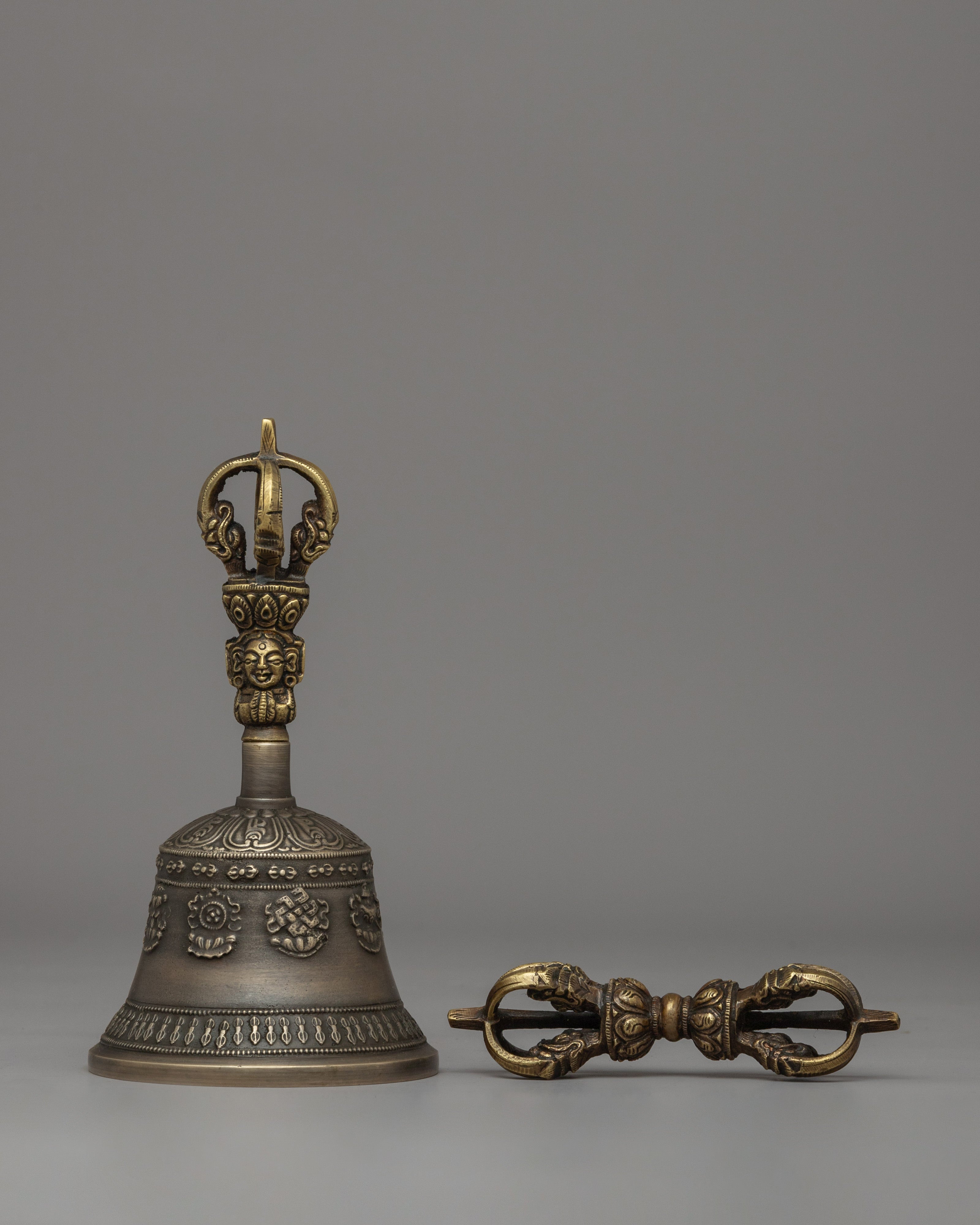 Bronze Body Vajra and Bell Set
