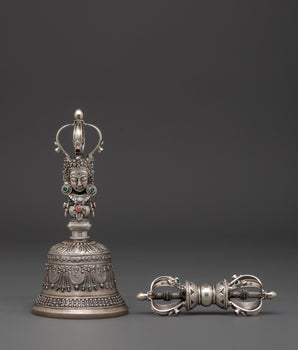 Silver Vajra Bell for Altar | Altar and Meditation