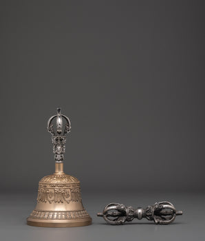 Handcrafted Tibetan Bell & Vajra Set