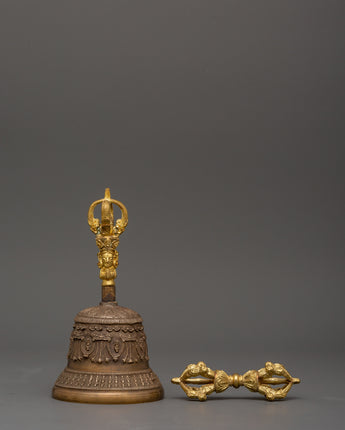 Tibetan Meditation Bell and Vajra Set