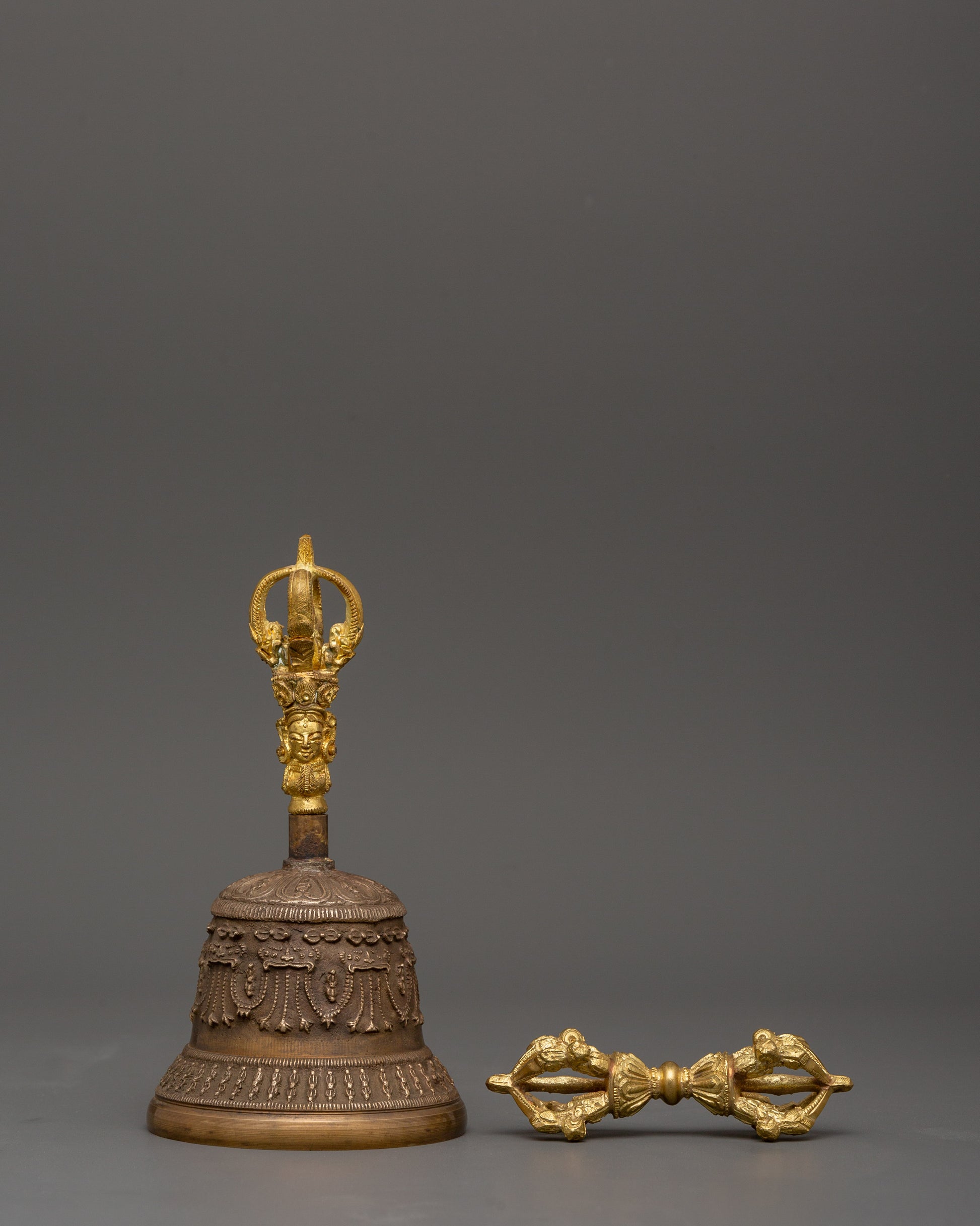Tibetan Meditation Bell and Vajra Set