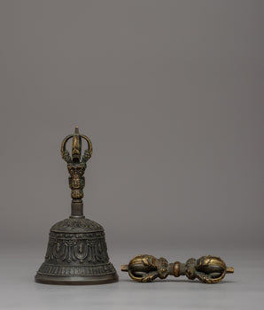 Handcrafted Brass Bell & Vajra Set