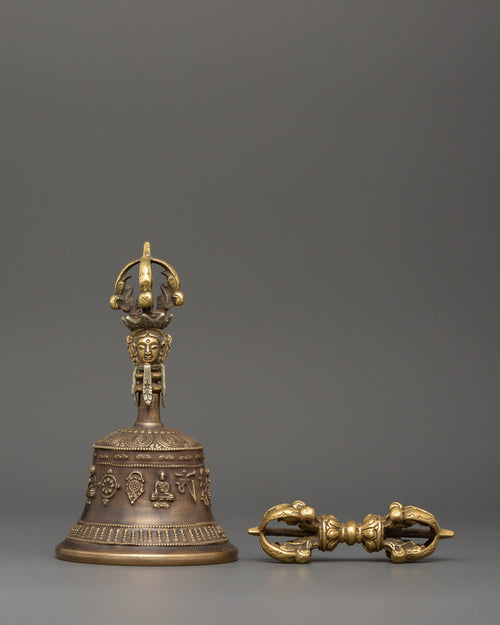 Bell and Vajra Buddhist Traditional Tool | Meditation and Ritual Tool