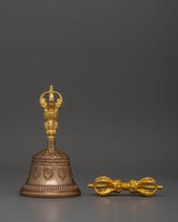 Tibetan ritual bell and vajra