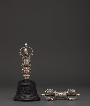 silver-plated-tibetan-bell-and-vajra-set