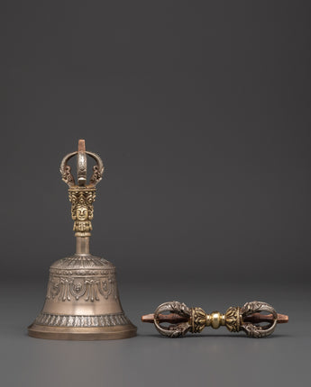 Handmade Tibetan Bell and Dorje