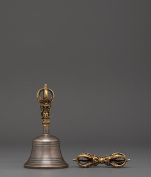 Handcrafted Tibetan Bell and Dorje Set