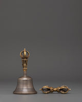 Handcrafted Tibetan Bell and Dorje Set