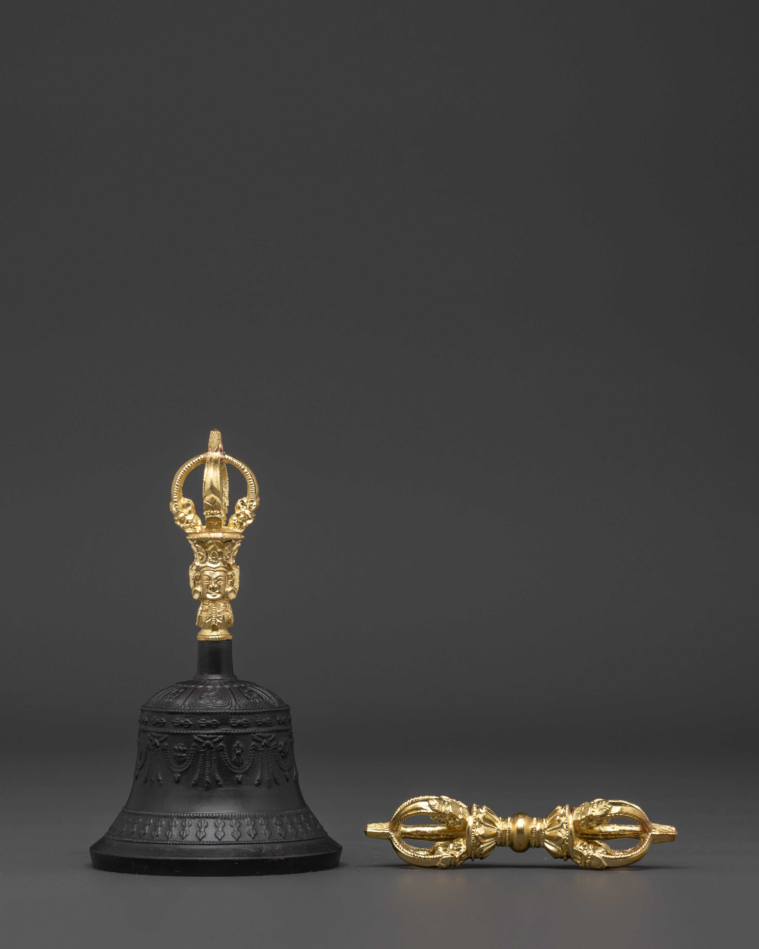 Buddhist Meditation Bell and Vajra Set