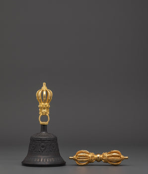 Handcrafted Tibetan Dorje and Bell Set