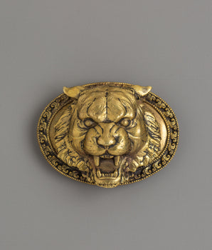 Handcrafted Tiger Head Buckle
