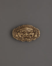 Tibetan Brass Handcrafted Belt Buckle | Traditional Himalayan Design