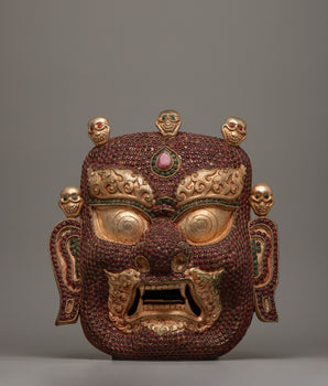 Copper Bhairav Mask&nbsp;