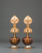Buddhist Water Offering Bhumba Set | Sacred Ritual Vase for Blessings and Purification