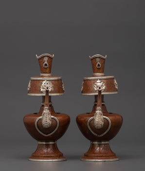 Tibetan Oxidized Copper Bhumba Set