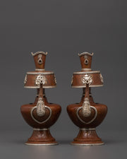 Tibetan Oxidized Copper Bhumba Set