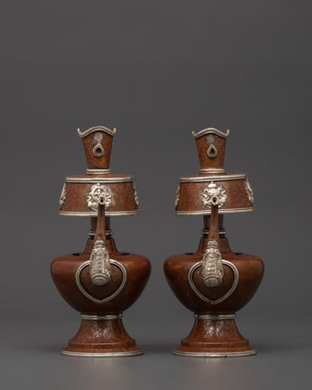 Tibetan Oxidized Copper Bhumba Set