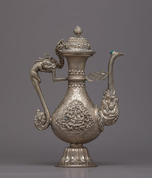 Tibetan Ritual Bumpa Vase | Sacred Religious Vessel for Purity and Spiritual Blessings