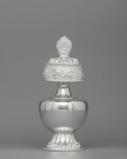 Silver Bhumba Ritual Vase