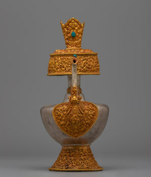 Gold Plated Silver Bhumba Vase