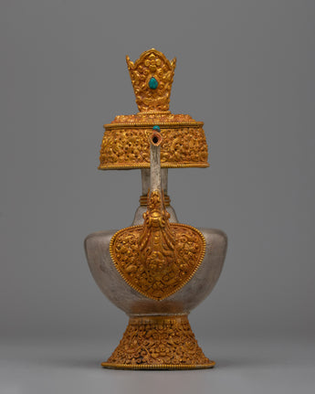 Gold Plated Silver Bhumba Vase