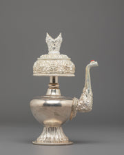 Handmade Silver Bhumba for Ritual 
