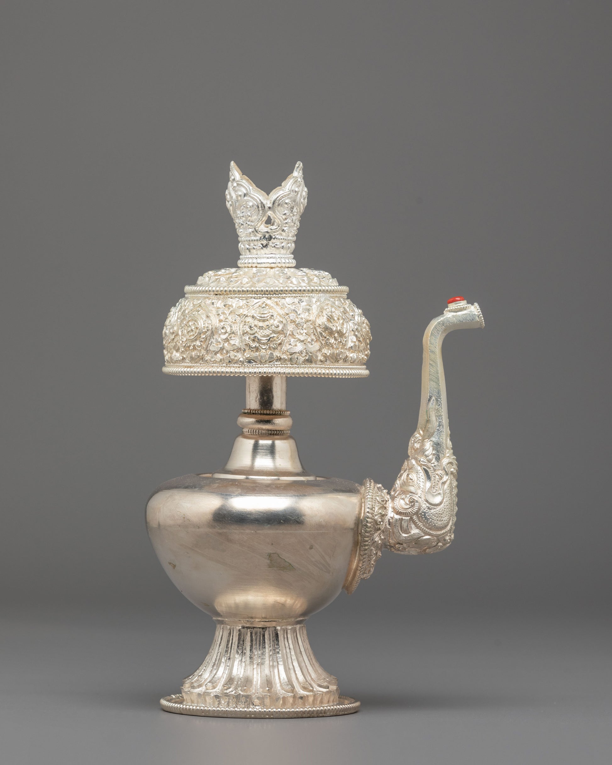 Handmade Silver Bhumba for Ritual 