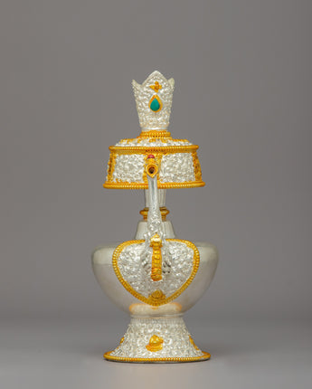 Handmade Tibetan Bhumba Buddhist Ritual Vase Bhumpa