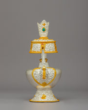 Handmade Tibetan Bhumba Buddhist Ritual Vase Bhumpa